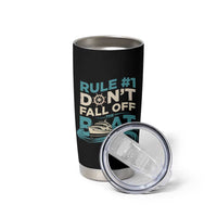 Funny Cruise Ship Tumbler Cup Rule Number One Do Not Fall Off The Boat - Wonder Print Shop