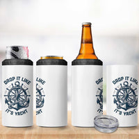 Funny Sailing Cruising 4 in 1 Can Cooler Tumbler Drop It Like Its Yacht - Wonder Print Shop