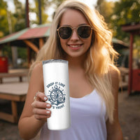 Funny Sailing Cruising Skinny Tumbler Drop It Like Its Yacht - Wonder Print Shop