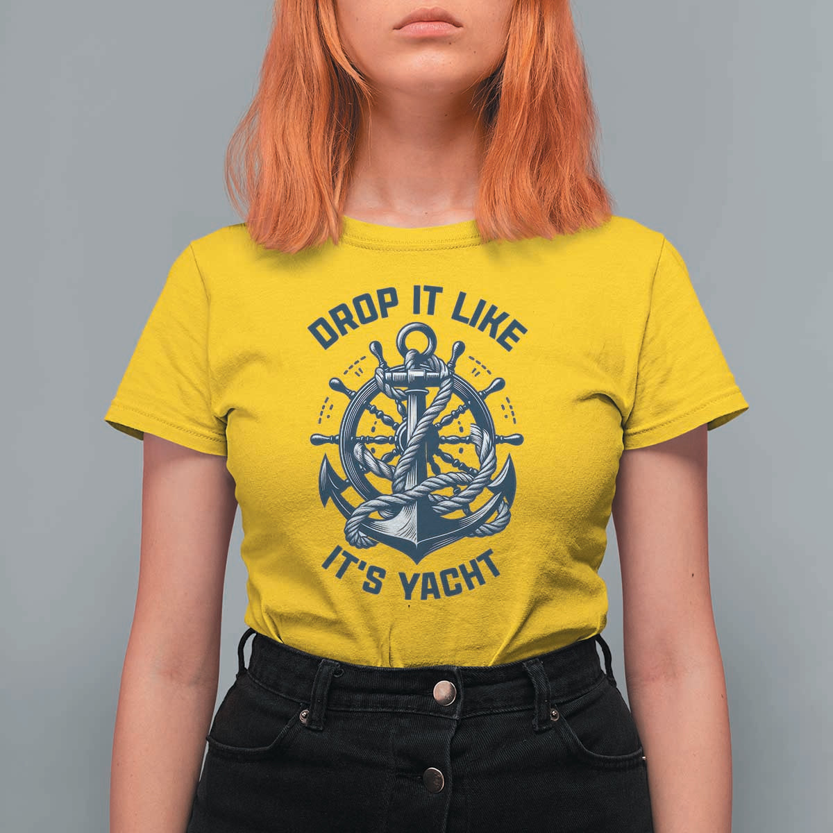 Funny Sailing Cruising T Shirt For Women Drop It Like Its Yacht - Wonder Print Shop