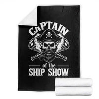 Funny Boat Captain Pun Throw Blanket Captain Of The Ship Show - Wonder Print Shop