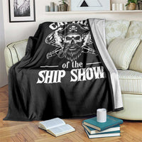 Funny Boat Captain Pun Throw Blanket Captain Of The Ship Show - Wonder Print Shop