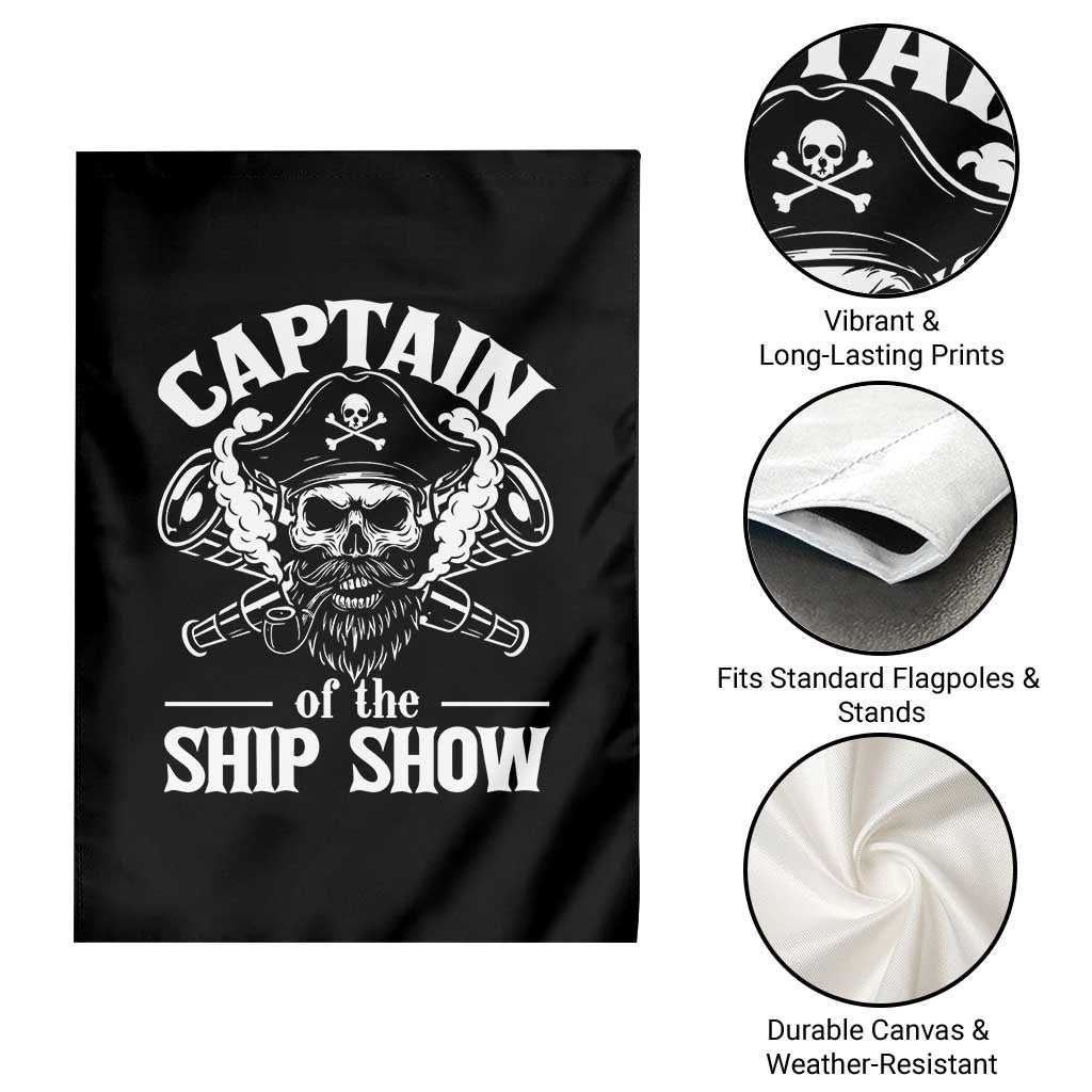 Funny Boat Captain Pun Garden Flag Captain Of The Ship Show - Wonder Print Shop