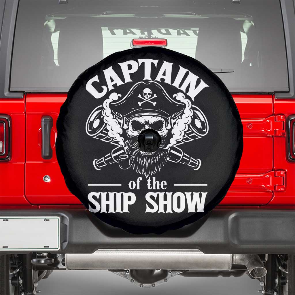 Funny Boat Captain Pun Spare Tire Cover Captain Of The Ship Show - Wonder Print Shop