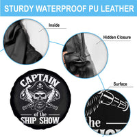 Funny Boat Captain Pun Spare Tire Cover Captain Of The Ship Show - Wonder Print Shop