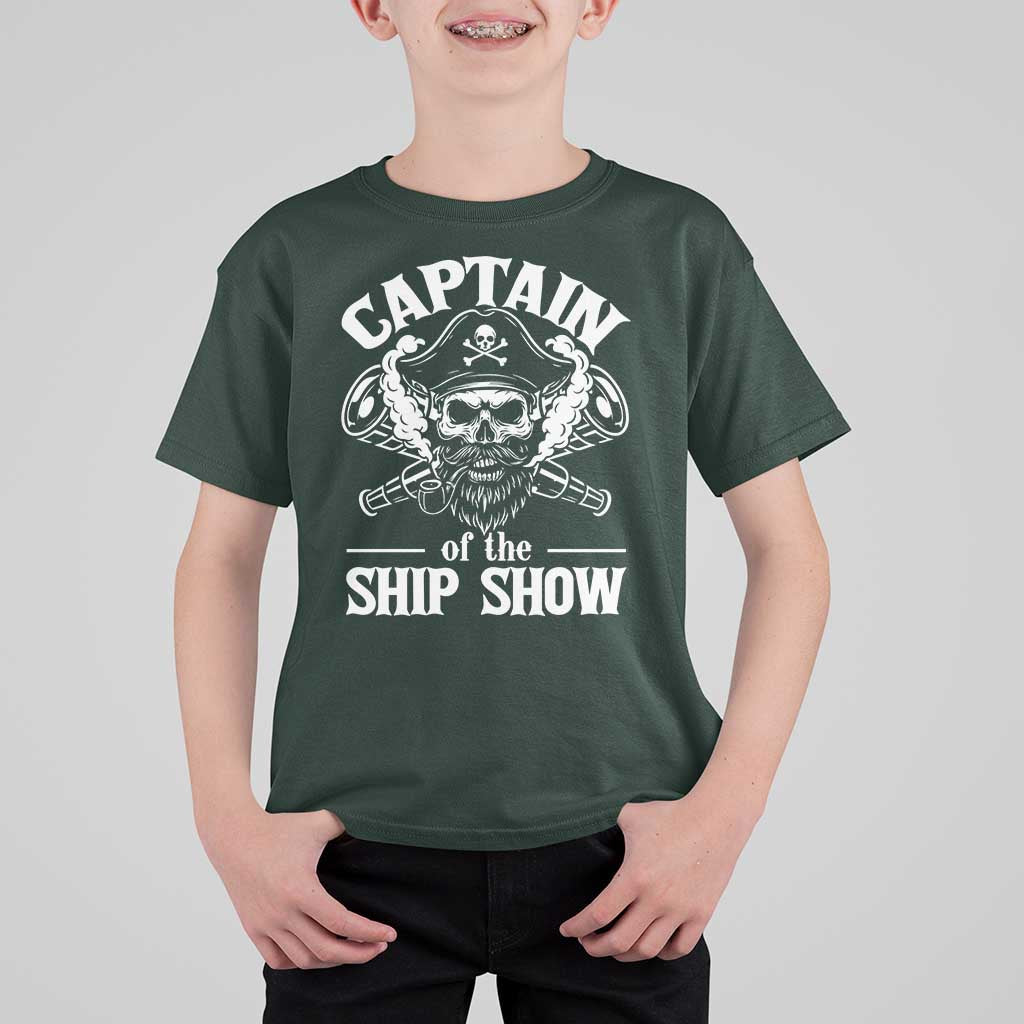 Funny Boat Captain Pun T Shirt For Kid Captain Of The Ship Show - Wonder Print Shop