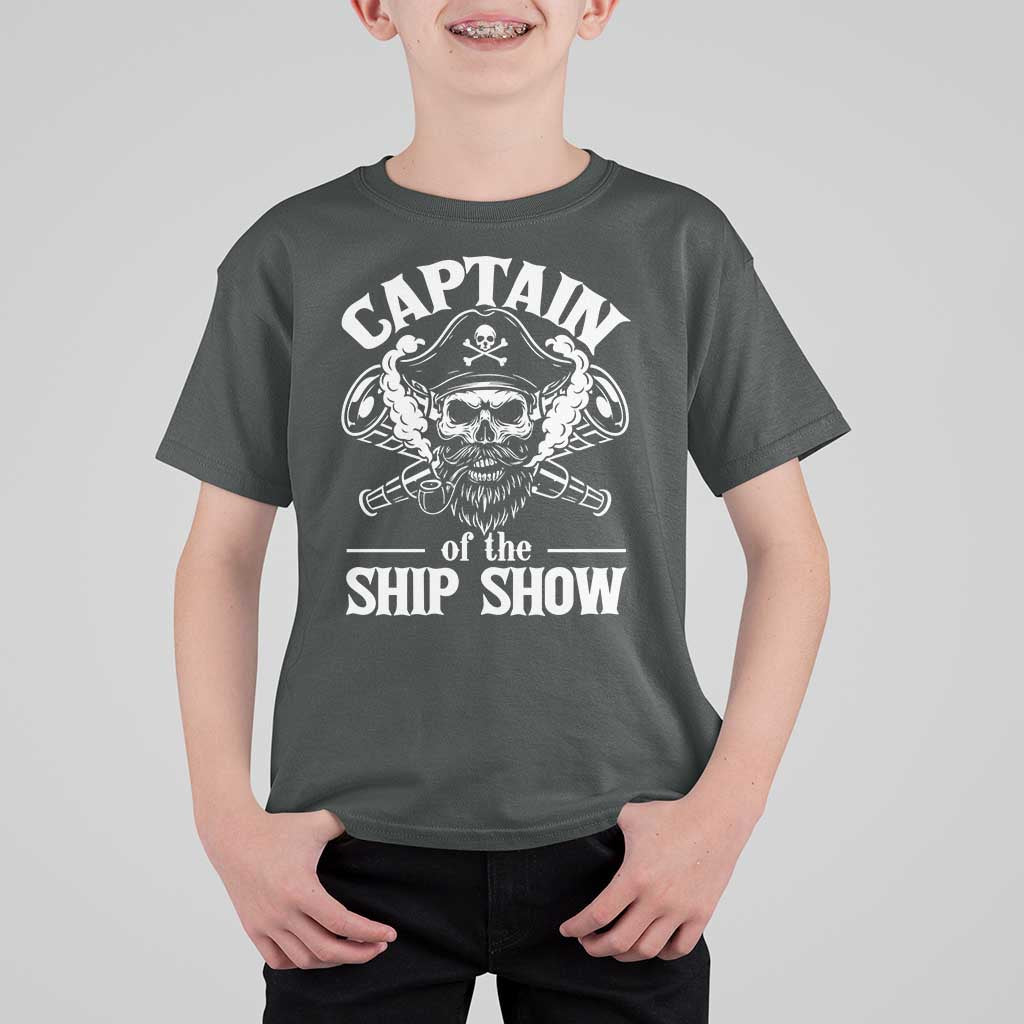 Funny Boat Captain Pun T Shirt For Kid Captain Of The Ship Show - Wonder Print Shop