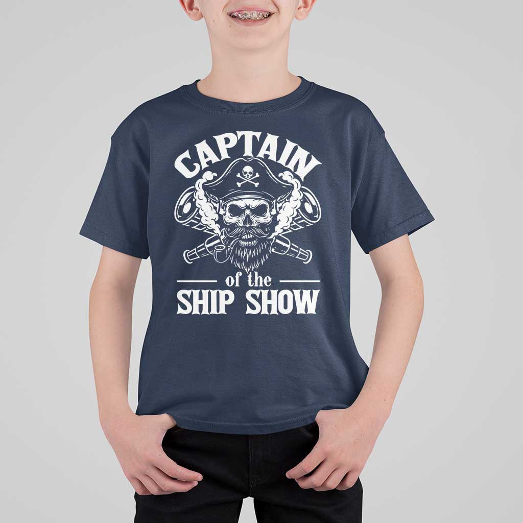 Funny Boat Captain Pun T Shirt For Kid Captain Of The Ship Show - Wonder Print Shop