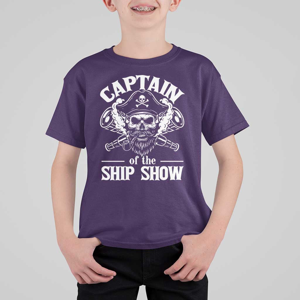 Funny Boat Captain Pun T Shirt For Kid Captain Of The Ship Show - Wonder Print Shop