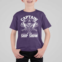 Funny Boat Captain Pun T Shirt For Kid Captain Of The Ship Show - Wonder Print Shop