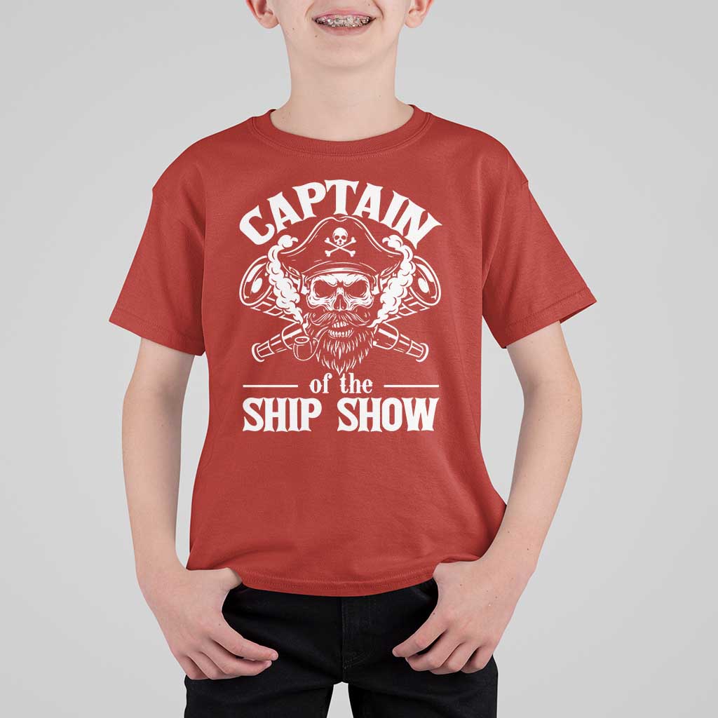 Funny Boat Captain Pun T Shirt For Kid Captain Of The Ship Show - Wonder Print Shop