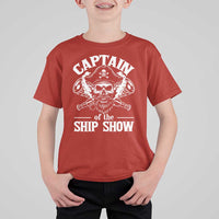 Funny Boat Captain Pun T Shirt For Kid Captain Of The Ship Show - Wonder Print Shop