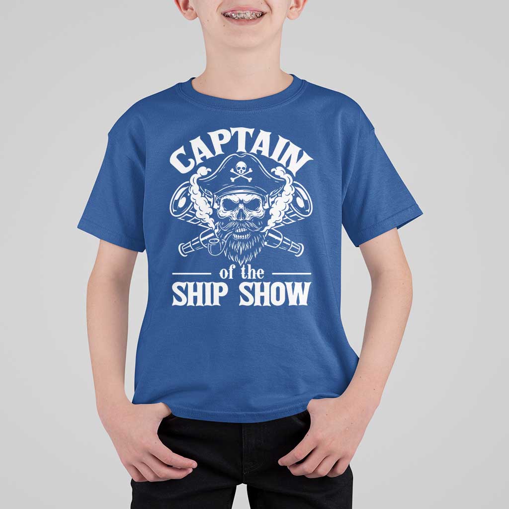 Funny Boat Captain Pun T Shirt For Kid Captain Of The Ship Show - Wonder Print Shop