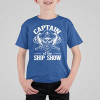 Funny Boat Captain Pun T Shirt For Kid Captain Of The Ship Show - Wonder Print Shop