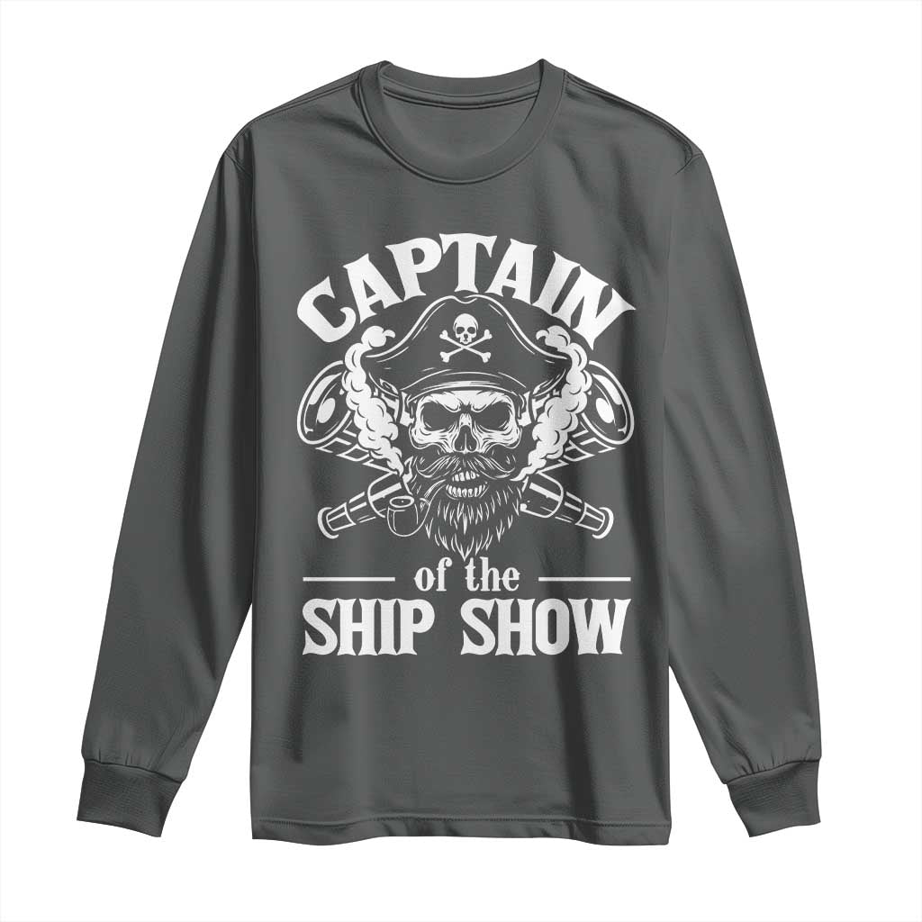 Funny Boat Captain Pun Long Sleeve Shirt Captain Of The Ship Show - Wonder Print Shop