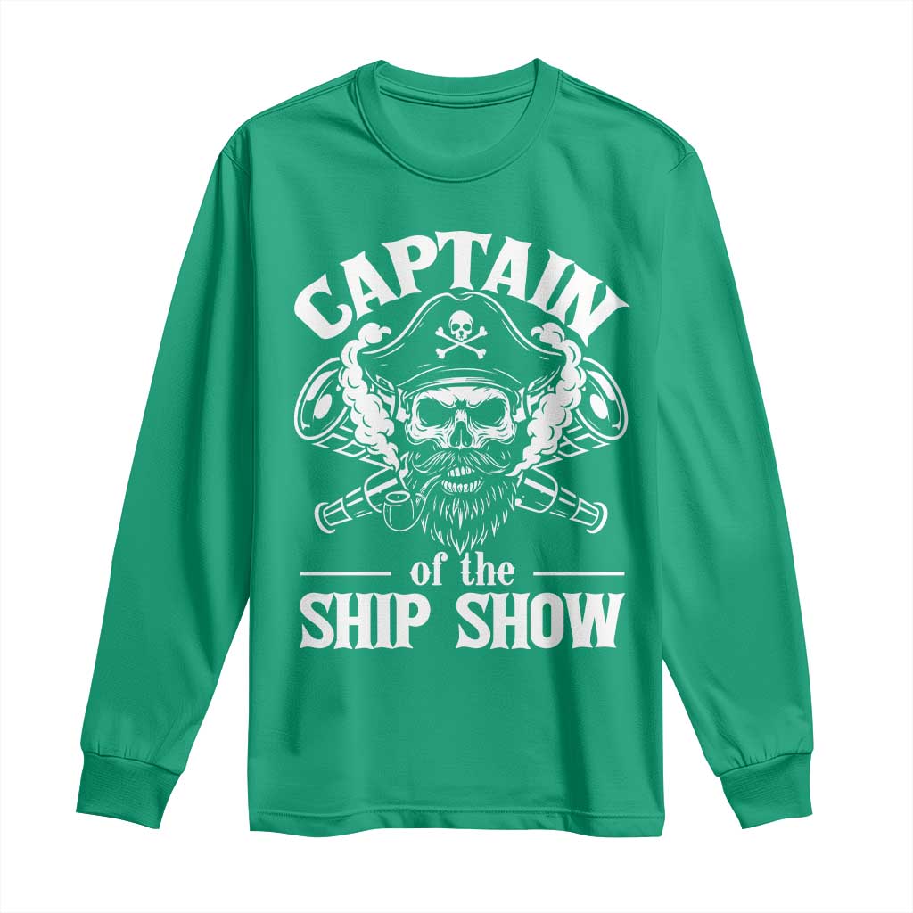 Funny Boat Captain Pun Long Sleeve Shirt Captain Of The Ship Show - Wonder Print Shop