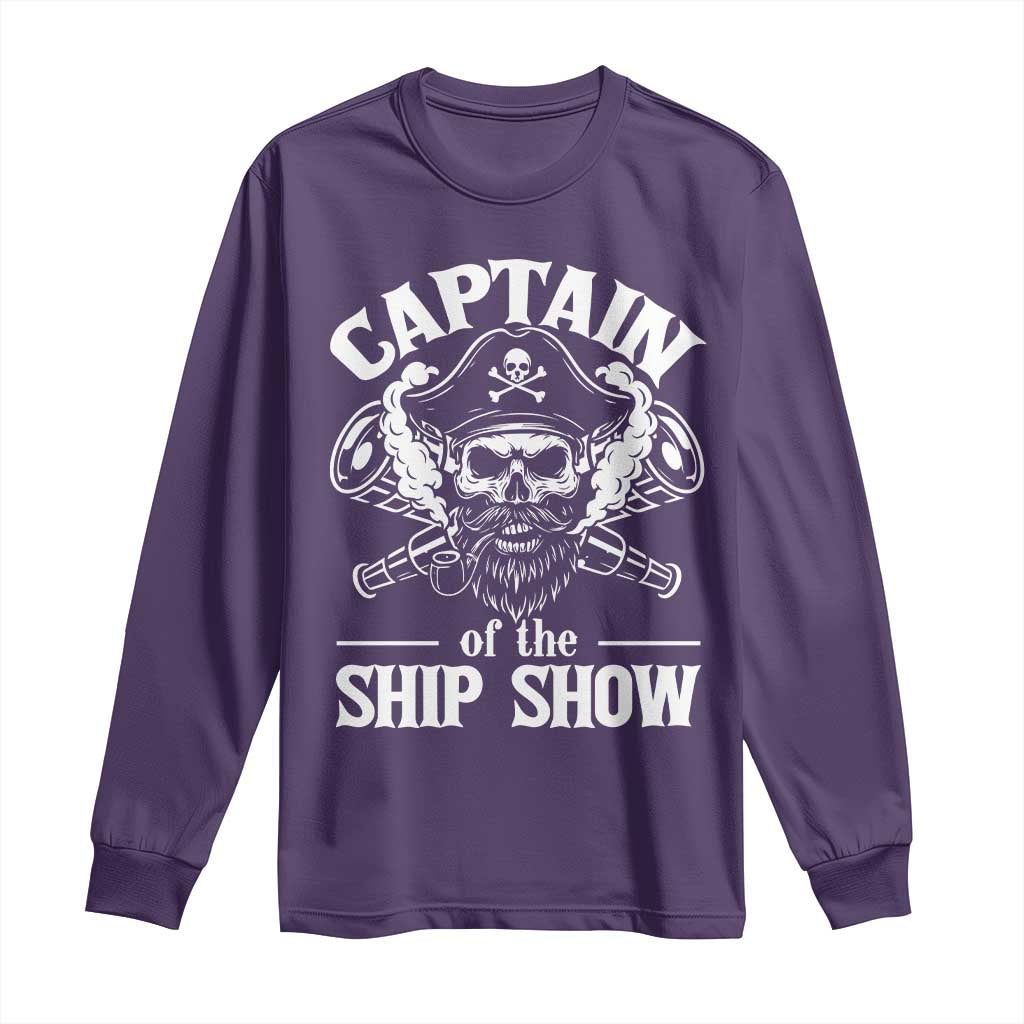 Funny Boat Captain Pun Long Sleeve Shirt Captain Of The Ship Show - Wonder Print Shop