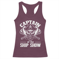 Funny Boat Captain Pun Racerback Tank Top Captain Of The Ship Show - Wonder Print Shop