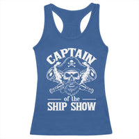 Funny Boat Captain Pun Racerback Tank Top Captain Of The Ship Show - Wonder Print Shop