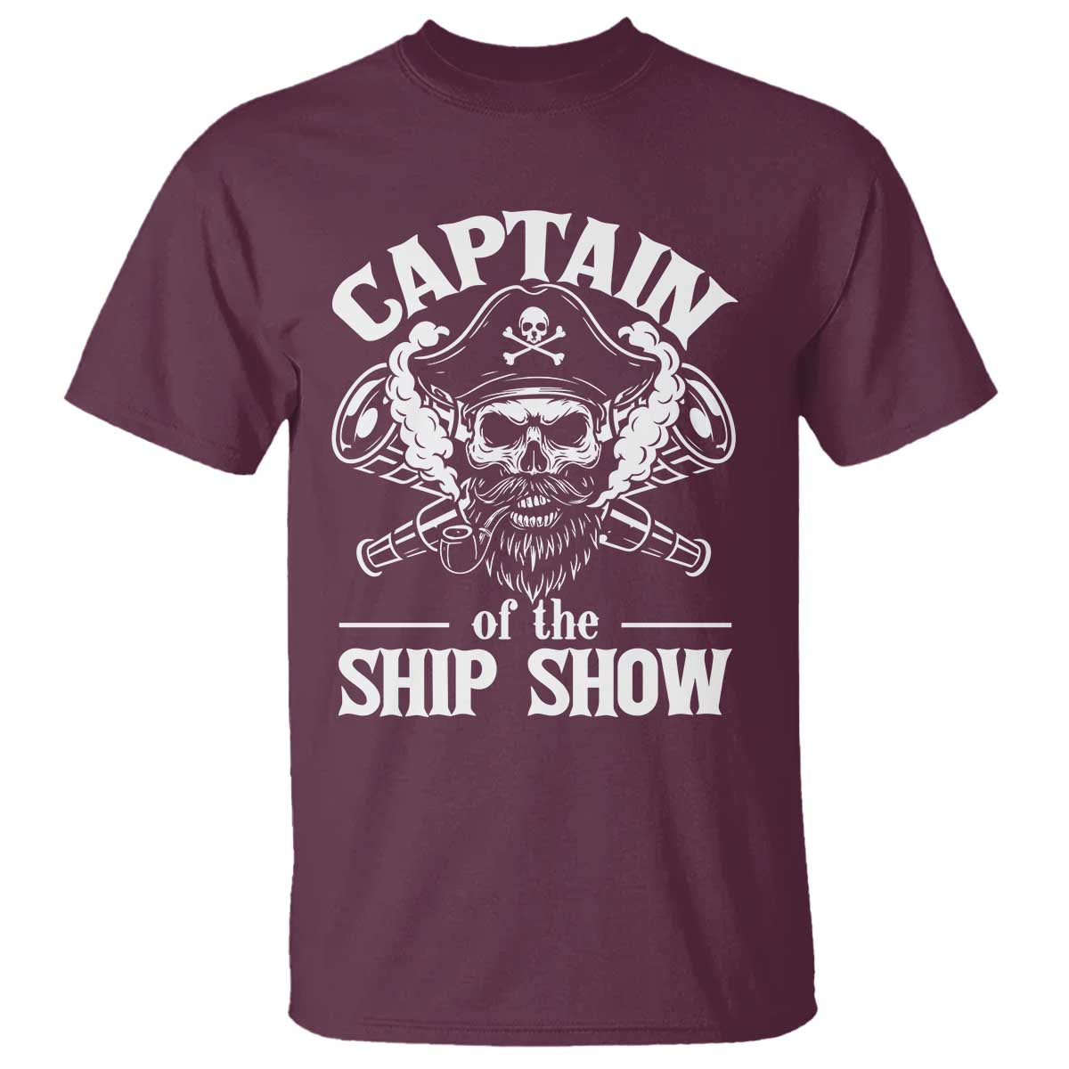 Funny Boat Captain Pun T Shirt Captain Of The Ship Show - Wonder Print Shop