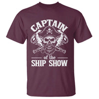 Funny Boat Captain Pun T Shirt Captain Of The Ship Show - Wonder Print Shop