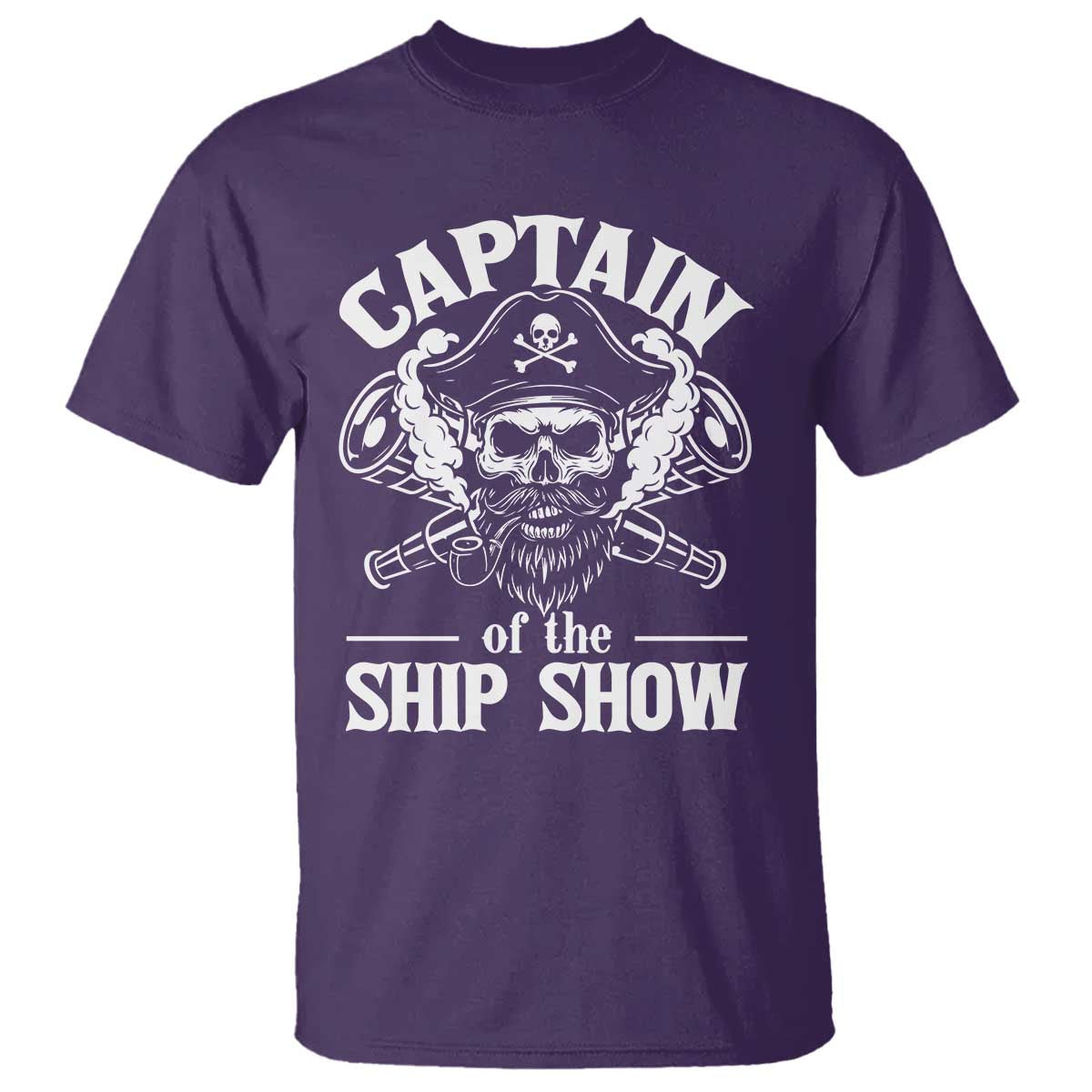 Funny Boat Captain Pun T Shirt Captain Of The Ship Show - Wonder Print Shop