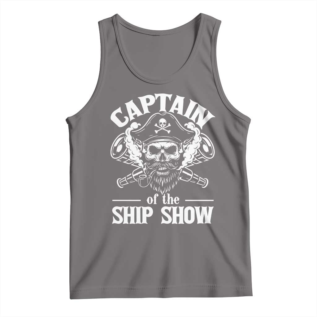 Funny Boat Captain Pun Tank Top Captain Of The Ship Show - Wonder Print Shop