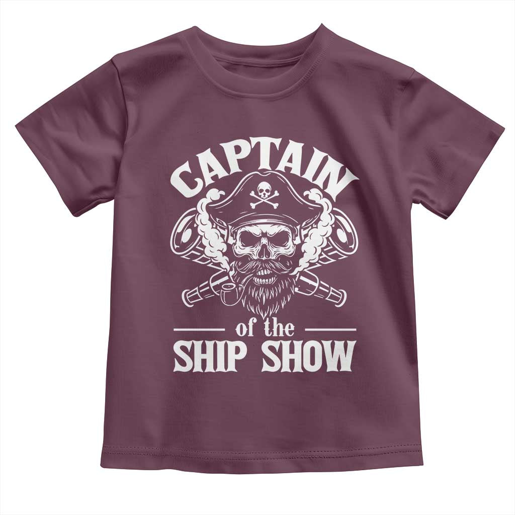 Funny Boat Captain Pun Toddler T Shirt Captain Of The Ship Show - Wonder Print Shop