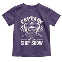 Funny Boat Captain Pun Toddler T Shirt Captain Of The Ship Show - Wonder Print Shop