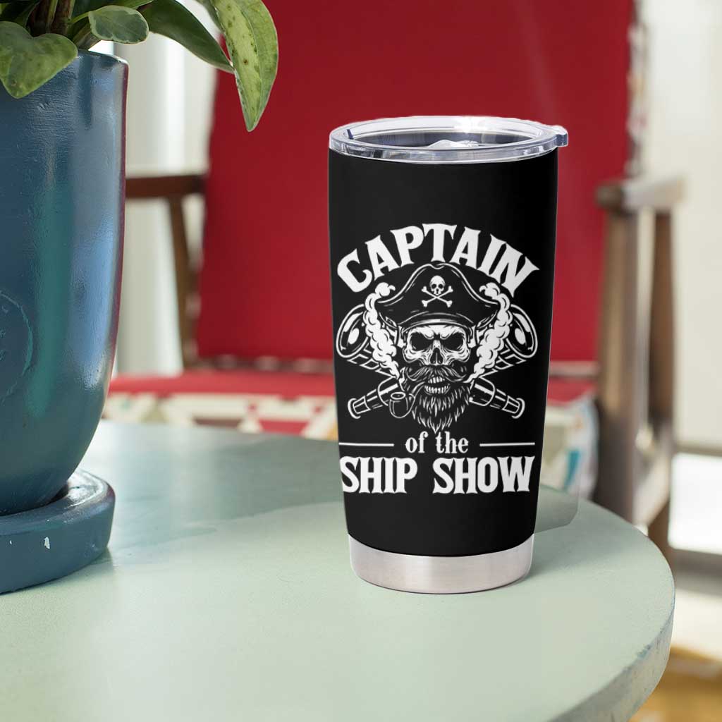 Funny Boat Captain Pun Tumbler Cup Captain Of The Ship Show - Wonder Print Shop