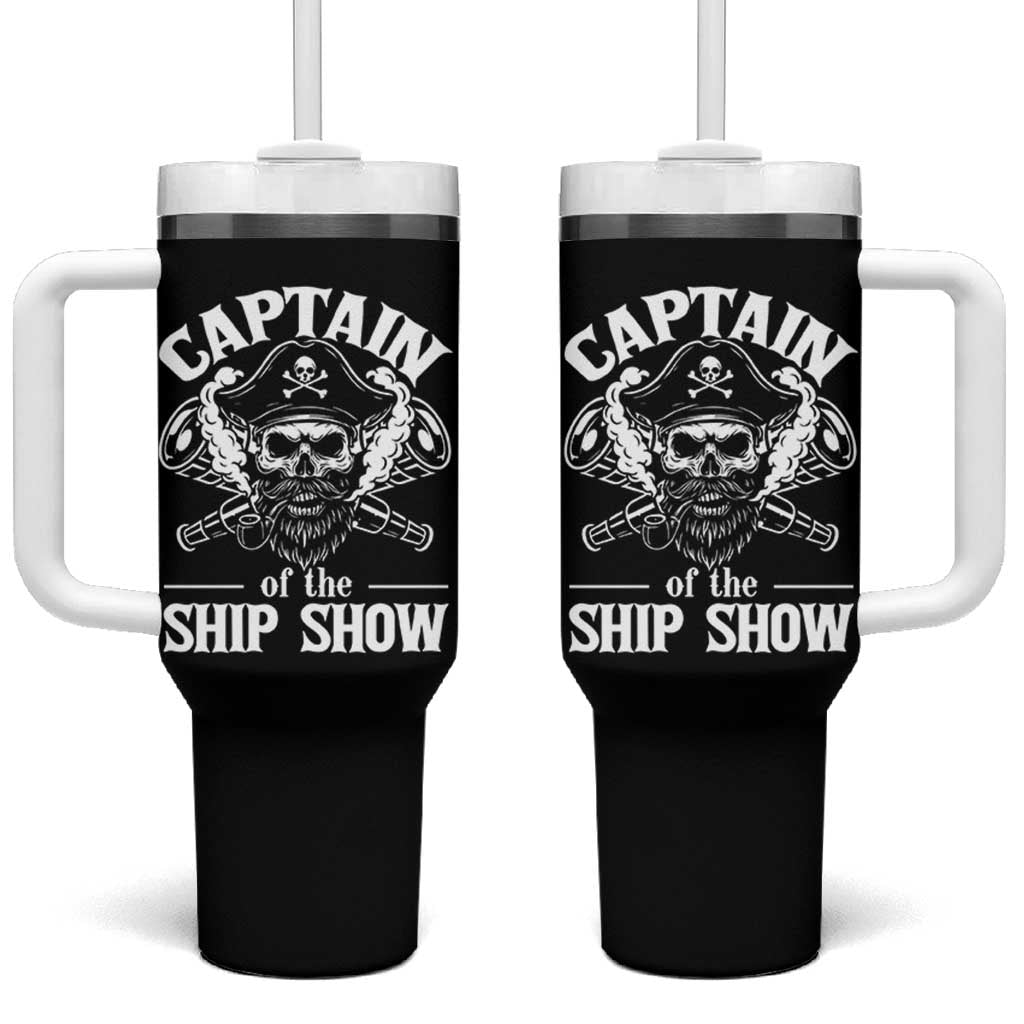Funny Boat Captain Pun Tumbler With Handle Captain Of The Ship Show - Wonder Print Shop