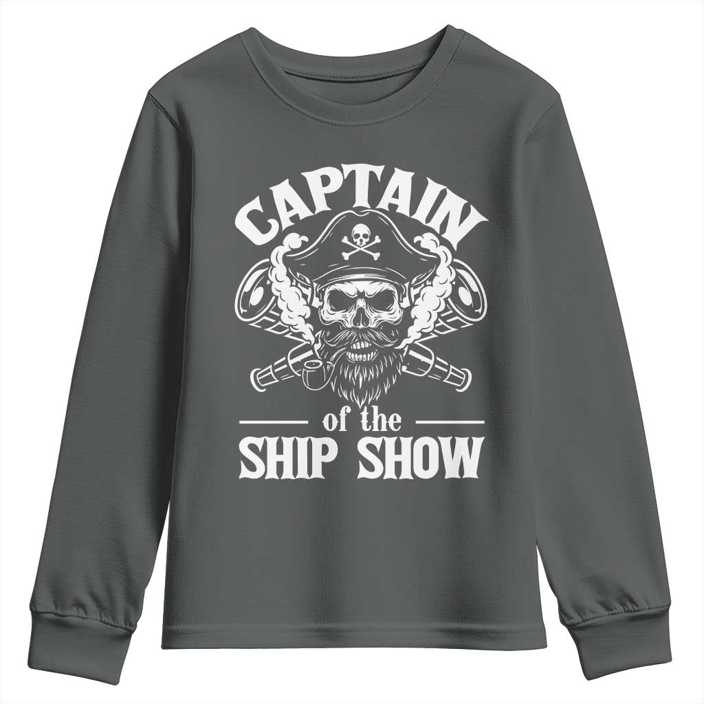 Funny Boat Captain Pun Youth Sweatshirt Captain Of The Ship Show - Wonder Print Shop