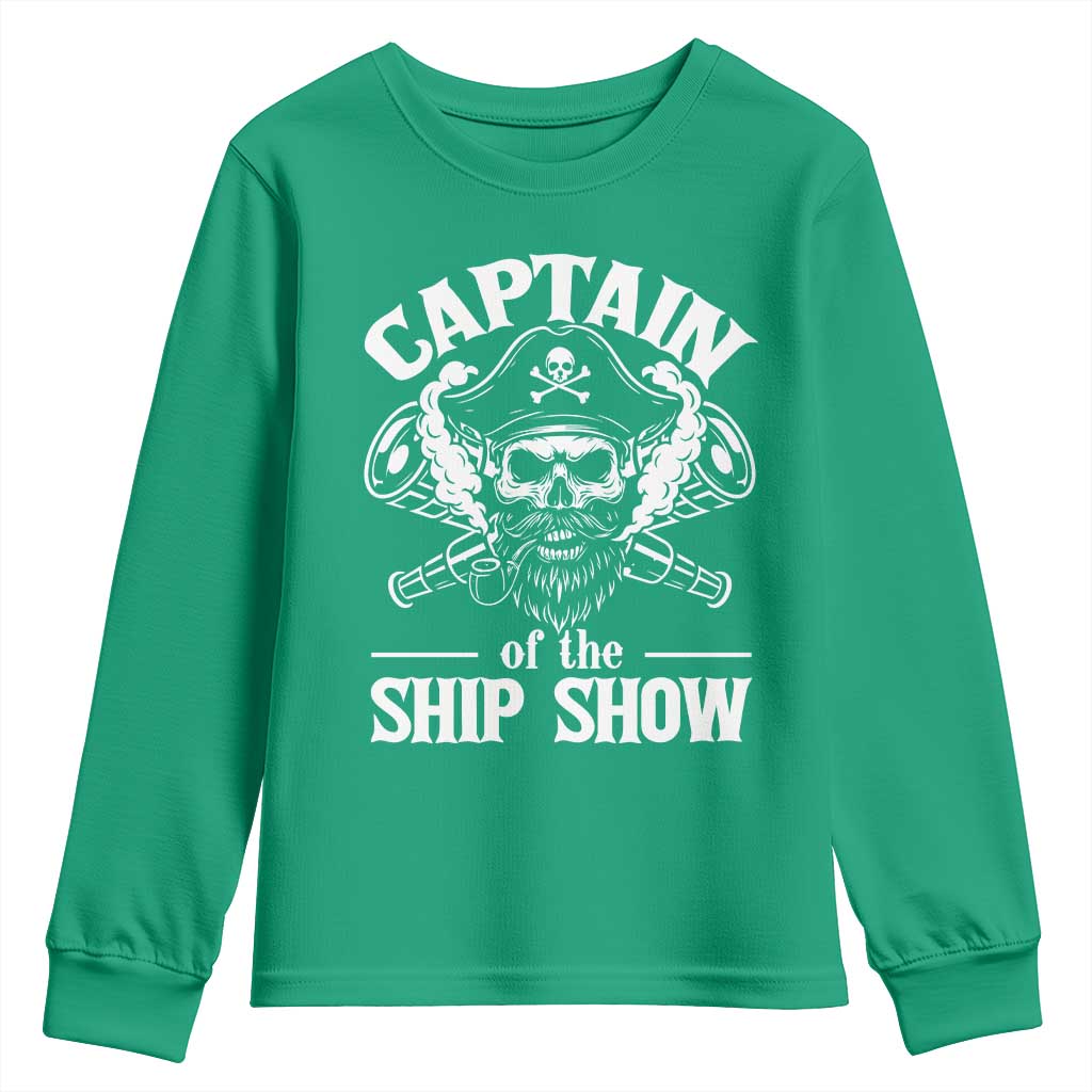 Funny Boat Captain Pun Youth Sweatshirt Captain Of The Ship Show - Wonder Print Shop