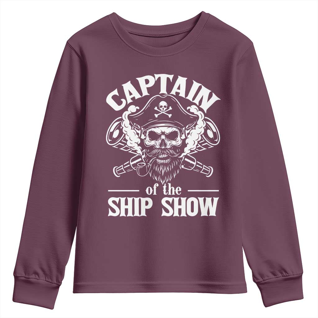 Funny Boat Captain Pun Youth Sweatshirt Captain Of The Ship Show - Wonder Print Shop