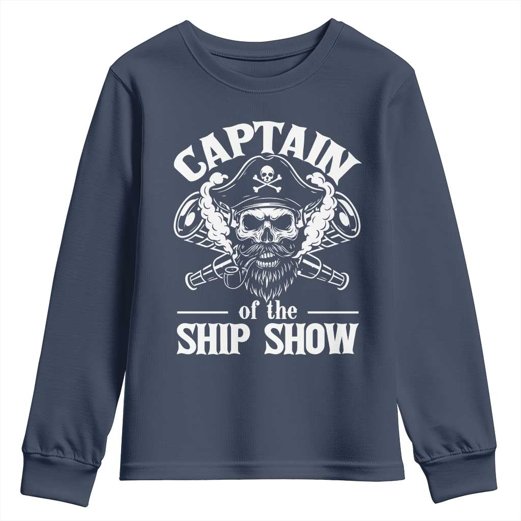 Funny Boat Captain Pun Youth Sweatshirt Captain Of The Ship Show - Wonder Print Shop