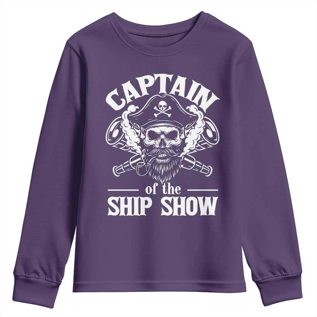 Funny Boat Captain Pun Youth Sweatshirt Captain Of The Ship Show - Wonder Print Shop