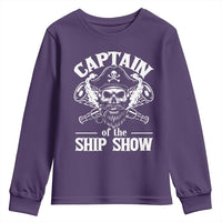 Funny Boat Captain Pun Youth Sweatshirt Captain Of The Ship Show - Wonder Print Shop