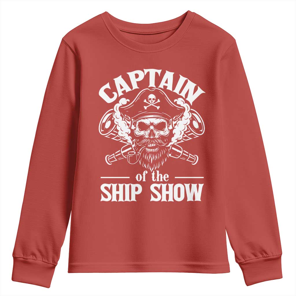 Funny Boat Captain Pun Youth Sweatshirt Captain Of The Ship Show - Wonder Print Shop