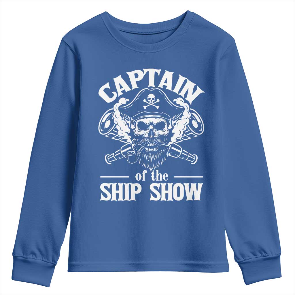 Funny Boat Captain Pun Youth Sweatshirt Captain Of The Ship Show - Wonder Print Shop