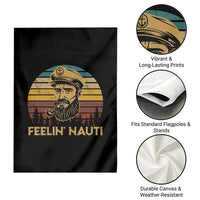 Funny Sailing Boating Garden Flag Feelin Nauti - Wonder Print Shop