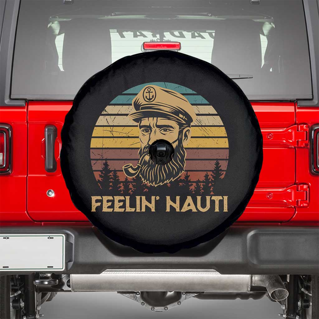 Funny Sailing Boating Spare Tire Cover Feelin Nauti - Wonder Print Shop
