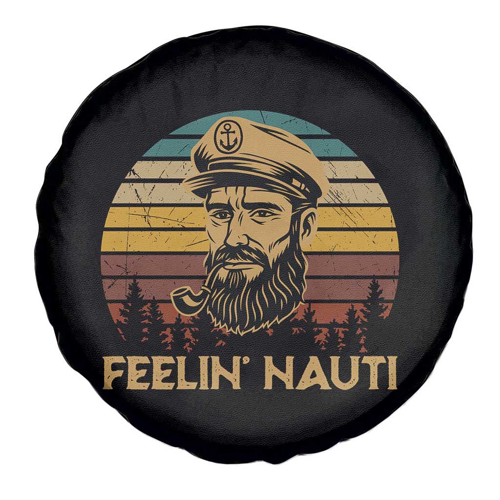 Funny Sailing Boating Spare Tire Cover Feelin Nauti - Wonder Print Shop