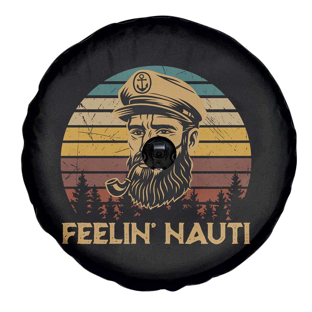 Funny Sailing Boating Spare Tire Cover Feelin Nauti - Wonder Print Shop