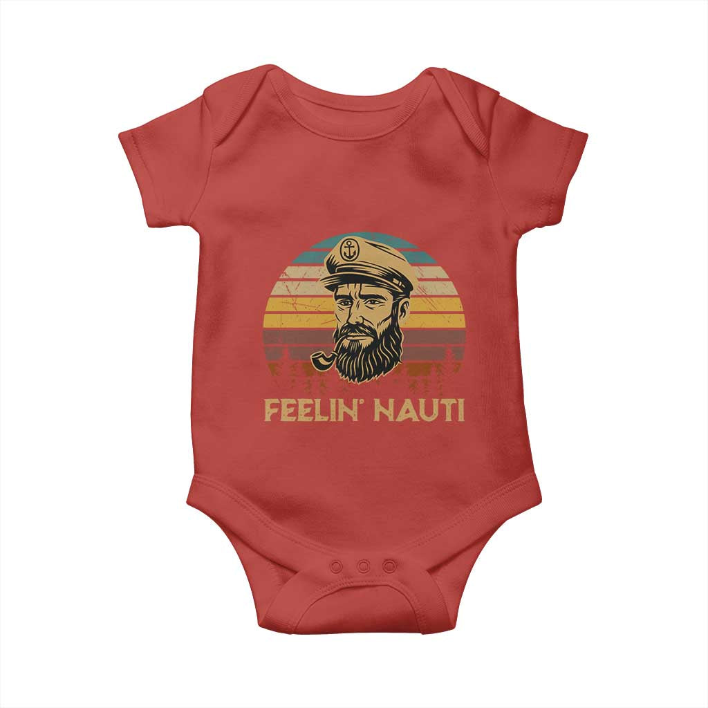 Funny Sailing Boating Baby Onesie Feelin Nauti - Wonder Print Shop