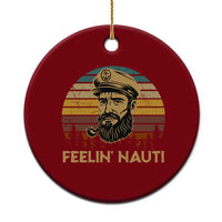Funny Sailing Boating Ceramic Ornament Feelin Nauti - Wonder Print Shop
