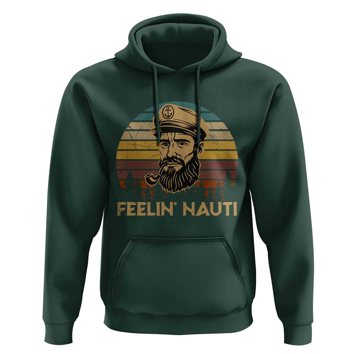 Funny Sailing Boating Hoodie Feelin Nauti - Wonder Print Shop