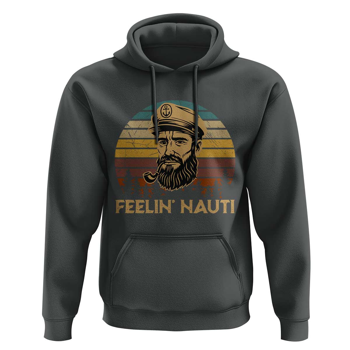 Funny Sailing Boating Hoodie Feelin Nauti - Wonder Print Shop