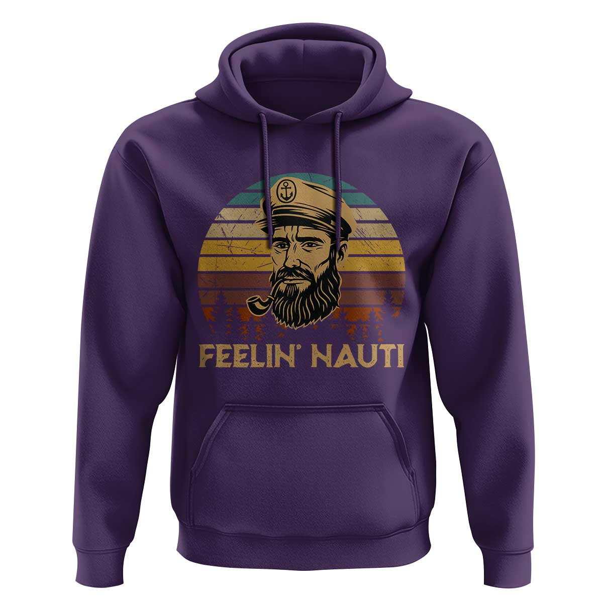 Funny Sailing Boating Hoodie Feelin Nauti - Wonder Print Shop