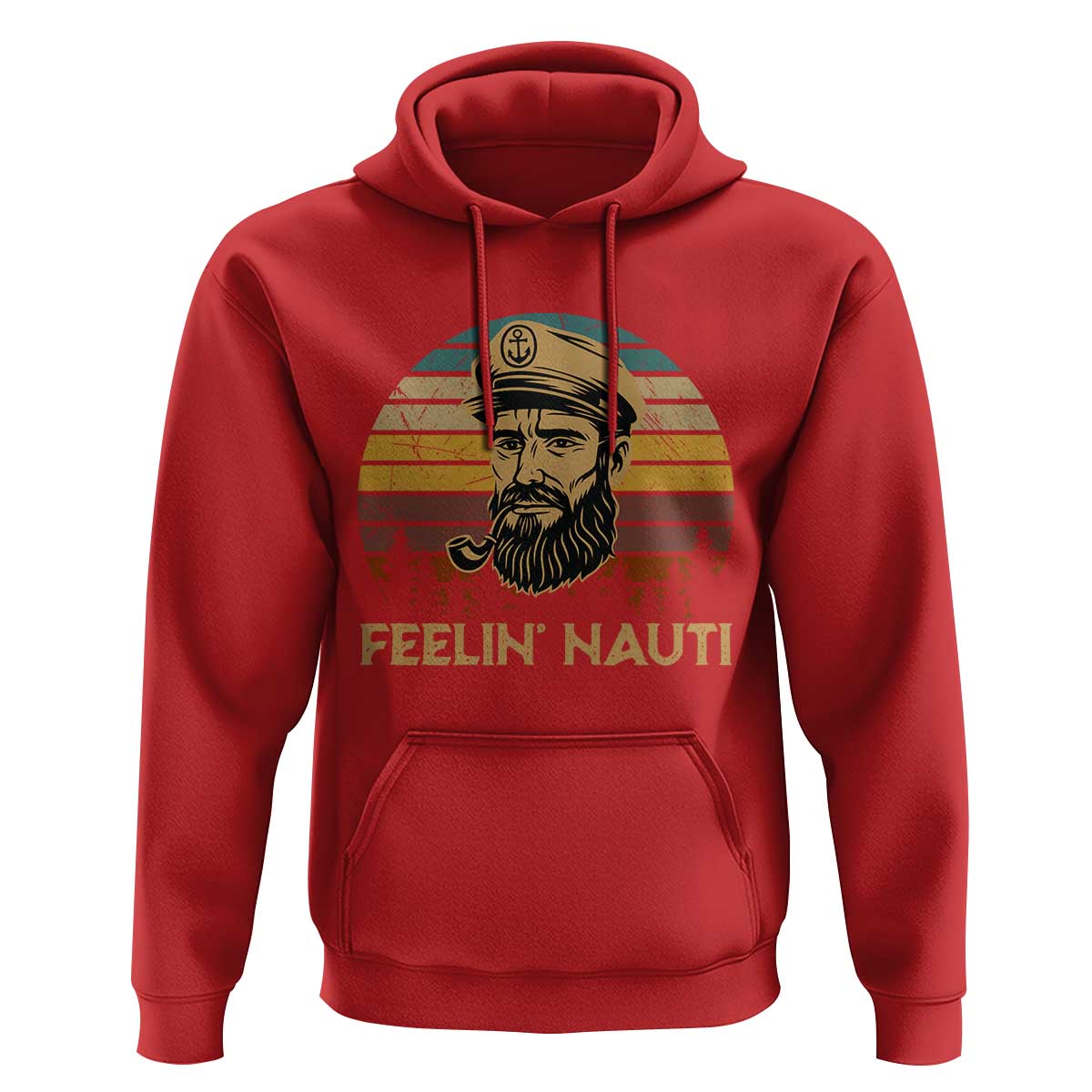 Funny Sailing Boating Hoodie Feelin Nauti - Wonder Print Shop