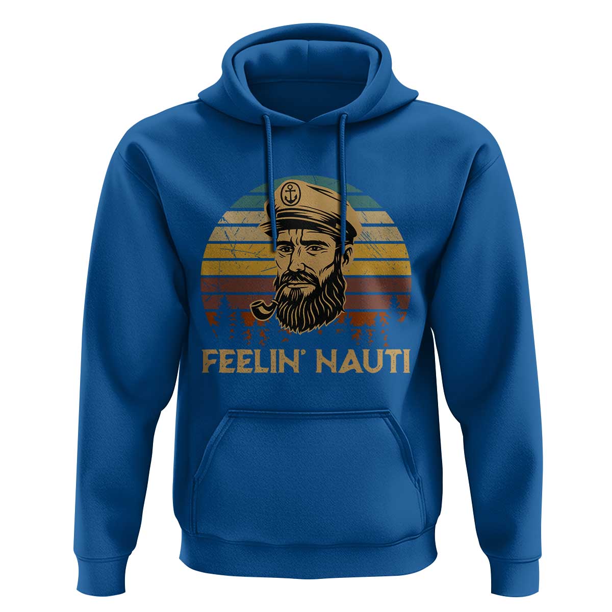 Funny Sailing Boating Hoodie Feelin Nauti - Wonder Print Shop